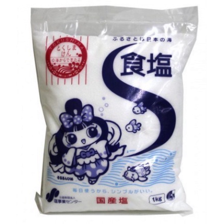 Muối ăn tinh khiết Shio Jigyo 1kg nội địa Nhật Bản