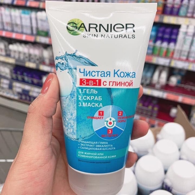 Sữa rửa mặt garnier 3in1