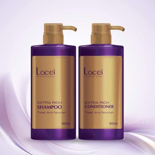 Dầu gội+ xã lacei extra rich phục hồi tóc hư tổn 800ml