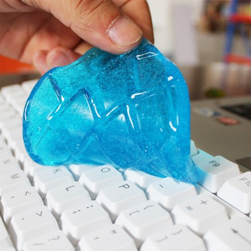Silicon Dính Bụi Vệ Sinh Máy Tính, Xe Cộ  - Miếng Bùn Dẻo Gel Bám Làm Sạch Khe Kẽ