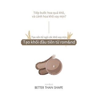 🌸Tạo khối rom&nd Better Than Shape 01. Oat Grain