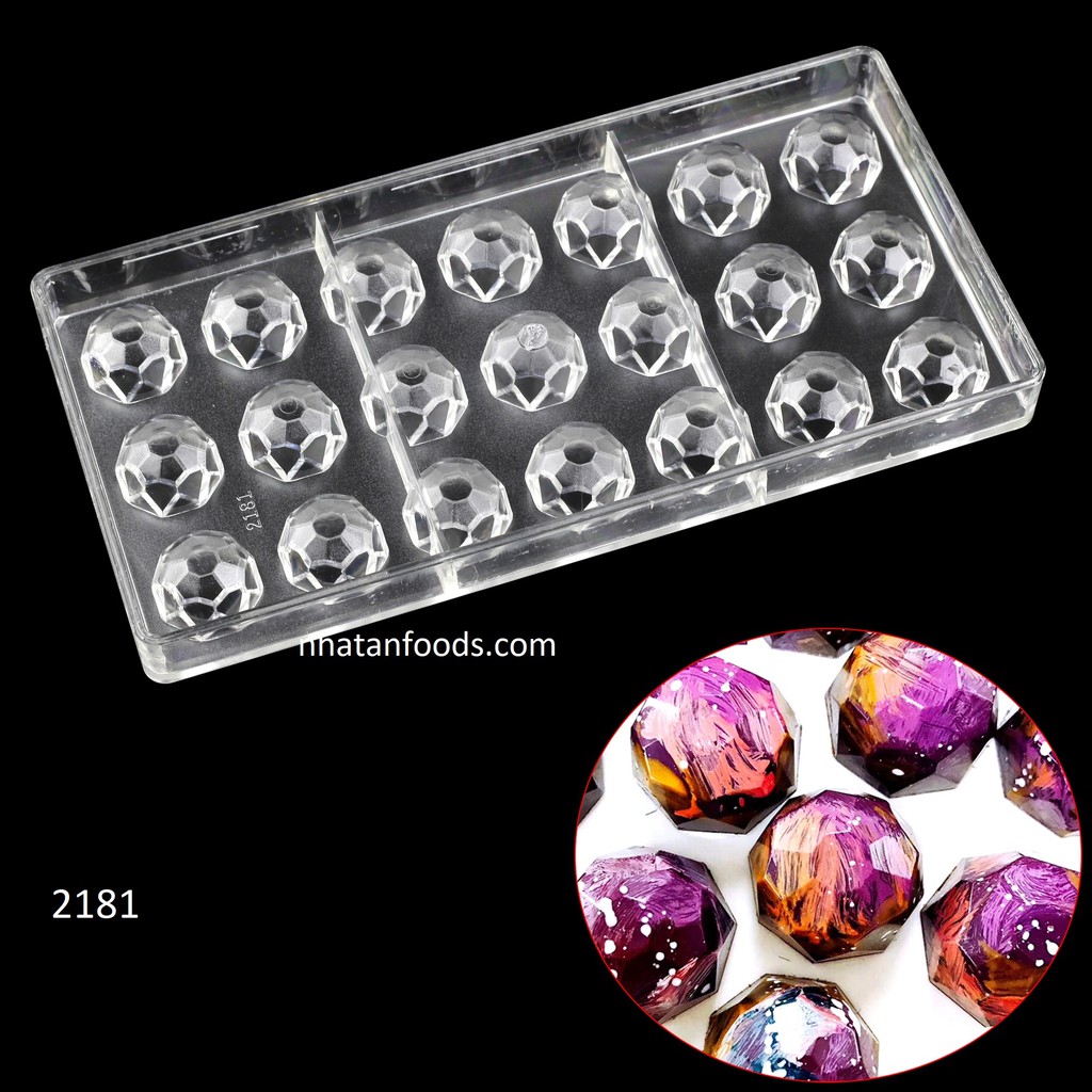 2181 - Khuôn socola bonbon hình trái banh