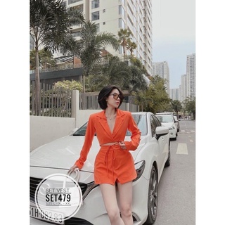 N.T BIGSIZE set vest croptop