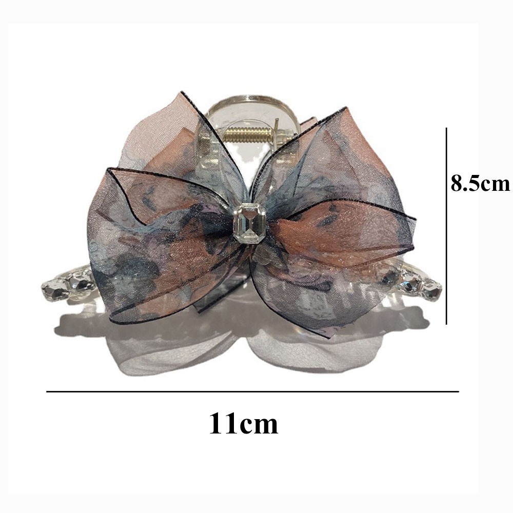 Kẹp Tóc Hình Nơ Phối Ren Thời Trang Cho Nữ