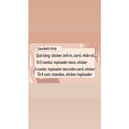 Card Bl ngẫu nhiên- card boylove