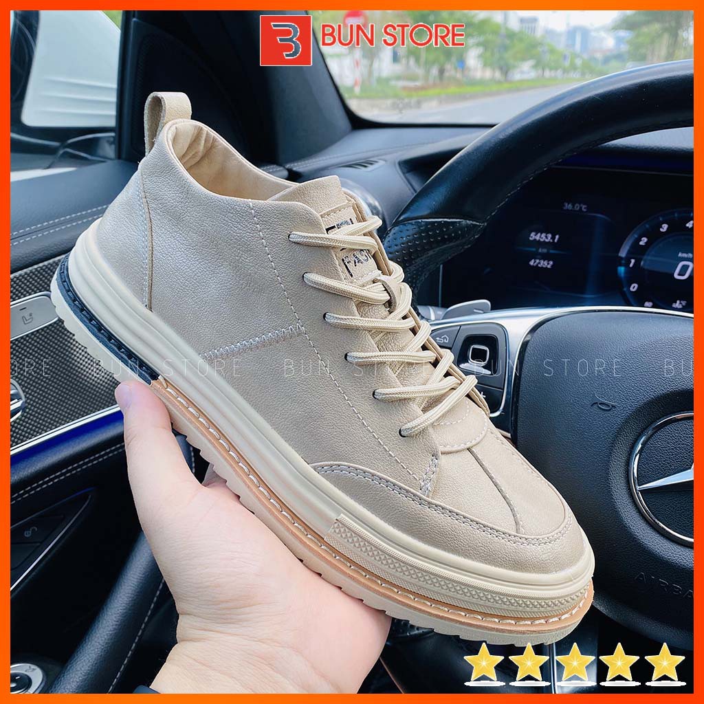 Giày Nam cao cấp Bun Store - Giày da Nam Sneaker thời trang sang xịn G9823N