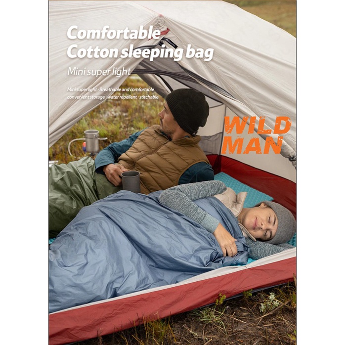 Túi ngủ siêu nhỏ gọn Naturehike LW180 bản 2023 chịu lạnh cao dã ngoại văn phòng