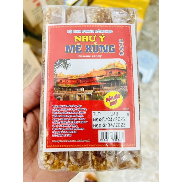 Kẹo Mè Xửng - Vị Chuối Đặc Sản Huế gói 240G