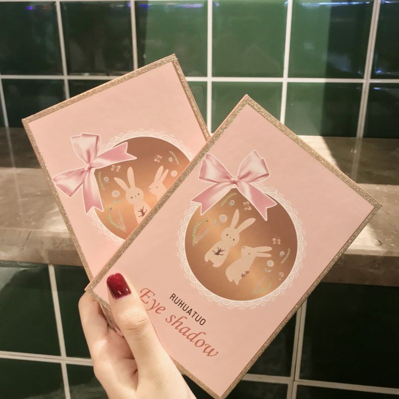 Bảng Mắt 15 Ô Thỏ Xinh RUHUATUO EYE SHADOW Bảng Phấn Màu Mắt Nhũ Lì Kim Tuyến Tặng Gương Nội Địa Trung Thỏ Nơ Xinh | BigBuy360 - bigbuy360.vn