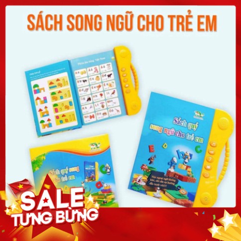 [FREE SHIP] [MẪU MỚI 2020] Sách Nói Điện Tử Song Ngữ Anh- Việt Giúp Trẻ Học Tốt Tiếng Anh