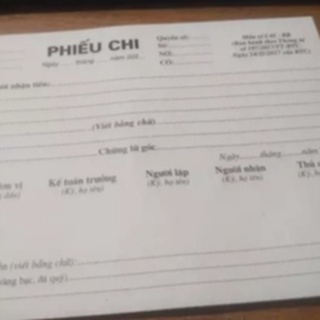 Phiếu thu/Phiếu chi A5 loại 3 liên 60 tờ(mua 10 quyển tặng 1 quyển)