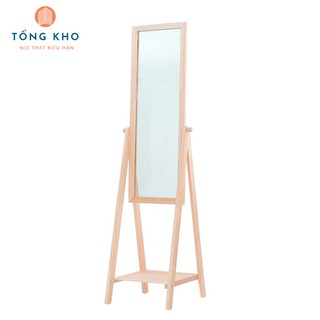 Kệ gương soi toàn thân Decor Hàn Quốc gỗ thông cao cấp chống mối mọt xỉn màu