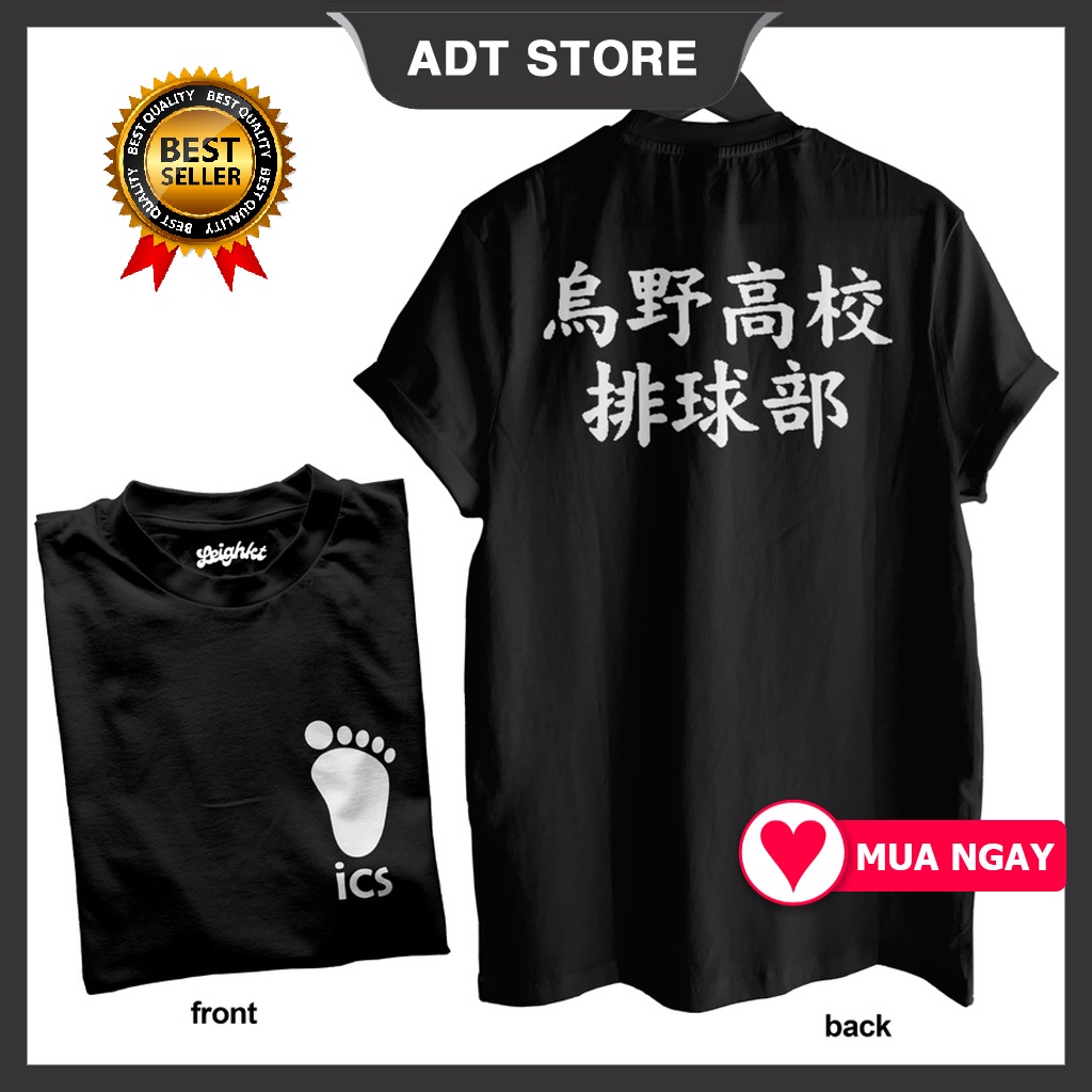 HOT🔥 Áo Phông Anime Haikyuu ICS Karasuno High Uniform Shoyo Hinata mẫu mới cực chât độc đẹp giá rẻ