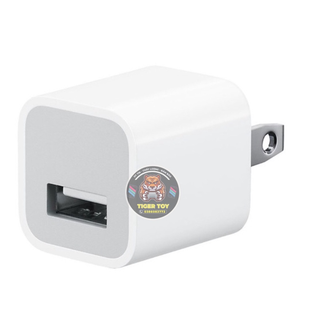 Củ sạc vuông Táo dùng cho Điện Thoại máy tính bảng, cục sạc nhanh cổng usb dòng 5V-1A