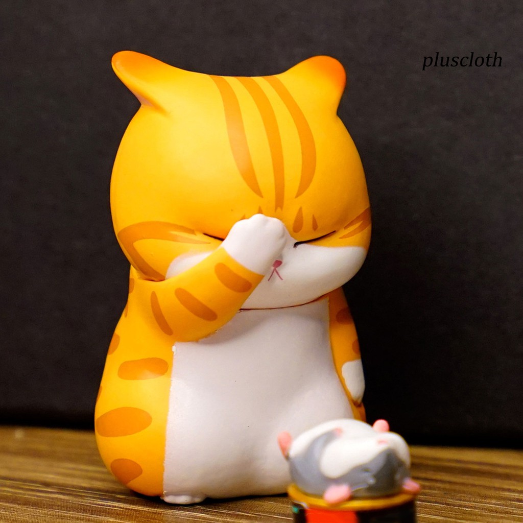 Bộ 9 mô hình mèo 5cm đáng yêu dùng trang trí cho nhà