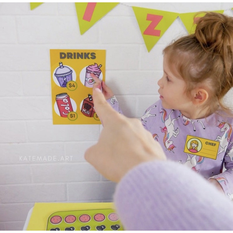 Cửa hàng bánh pizza giấy tương tác cực thích