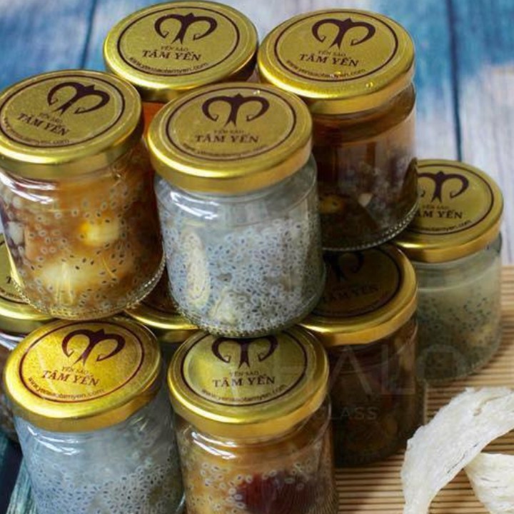 Hũ đựng yến trưng, hoa quả - Hình ong, có gân, tròn trơn,... - Nắp thiếc vàng, đen  [ RẺ VÔ ĐỊCH]