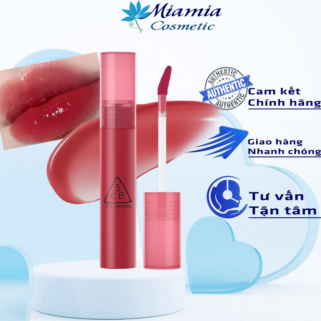 Son Tint Bóng Lì 3CE SYRUP LAYERING TINT GRAPEFUL Đỏ Đậm Kem Nho Tôn Da 4g