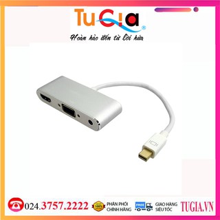 CÁP CHUYỂN ĐỔI MINI DP SANG HDMI + VGA + AUDIO KINGMASTER KY-M364S
