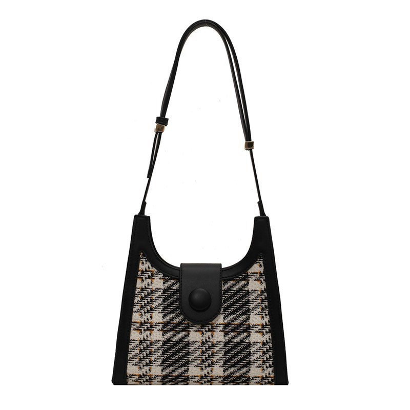 Túi đeo vai kẻ sọc caro nữ kẹp nách đi chơi đẹp thời trang đeo chéo giá rẻ Hiếu Túi HT196