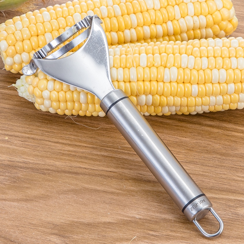 Dụng Cụ Tách Hạt Bắp Bằng Thép Không Gỉ Với Tay Cầm Tiện Dụng Cho Nhà Bếp