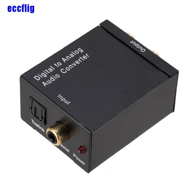 ECC Optical Coaxial Toslink Digital to Analog Audio Converter Adapter RCA 3.5mm L /R