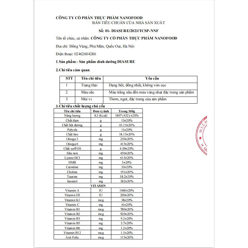 Sữa Diasure 850g Của New Zealand Sữa Diasure