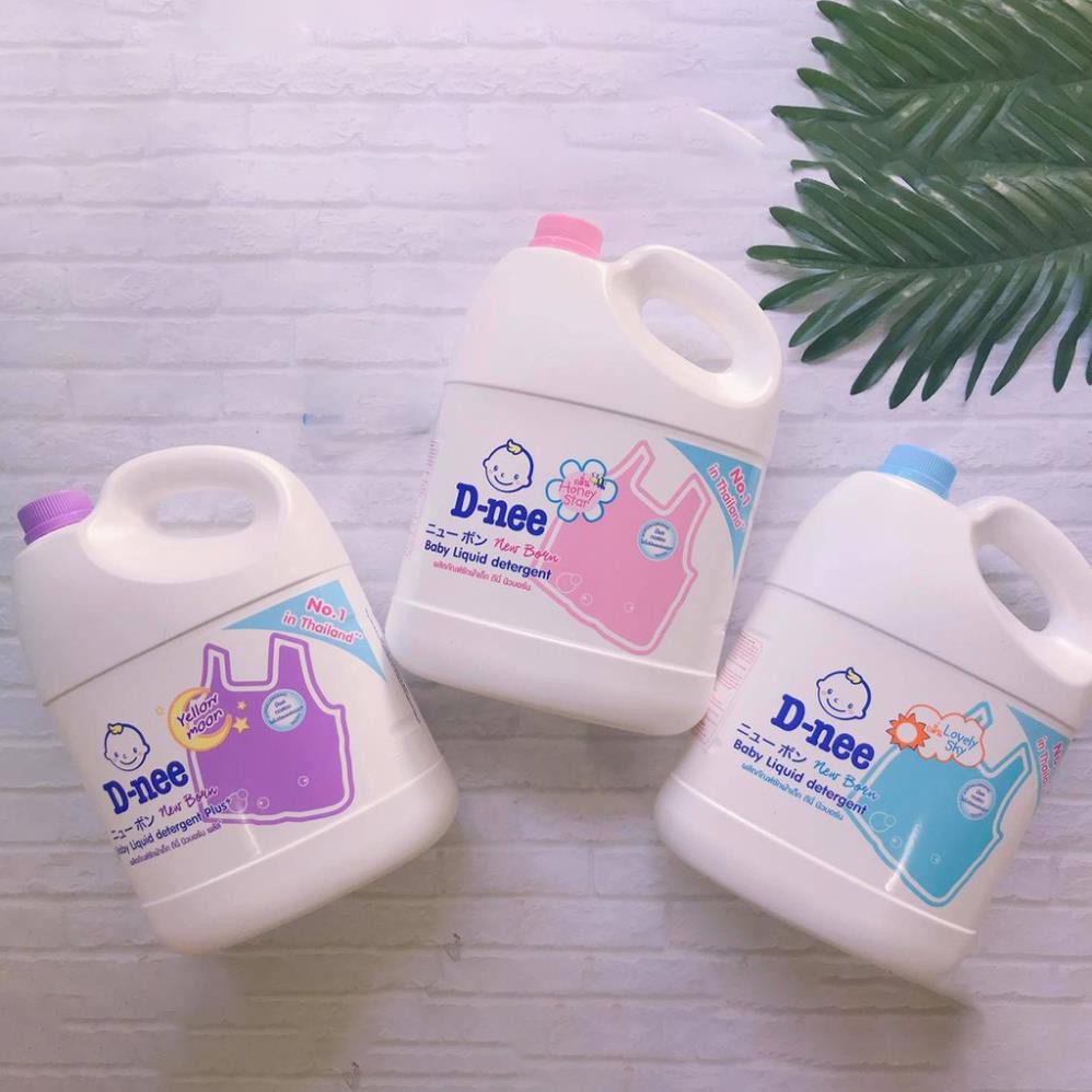 [ giá siêu rẻ] [TEM ĐẠI THỊNH] Nước Giặt Xả Quần Áo Cho Trẻ Em Dnee Thái Lan - D-nee Chai Lớn 3000ml