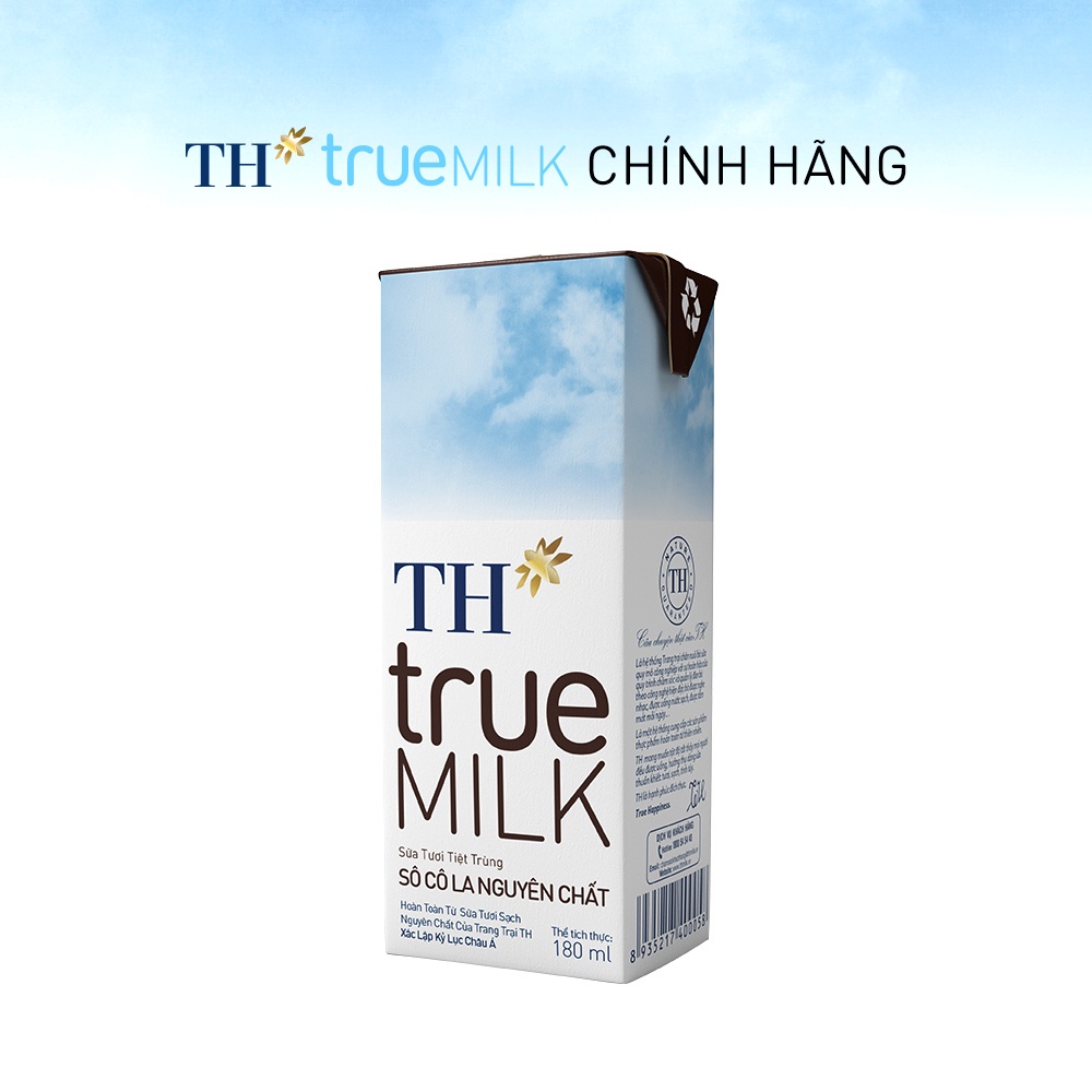 [HSD T11-2023] Thùng 48 Hộp Sữa Tươi Tiệt Trùng TH true MILK HƯƠNG SÔCOLA 180ml.