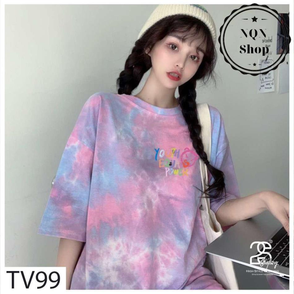 Áo Thun Tay Lỡ NQN Shop Áo Phông Unisex Nam Nữ Cotton Oversize Form Rộng Giá Rẻ In Hình Chữ Màu Sắc Thời Trang TV99 | BigBuy360 - bigbuy360.vn