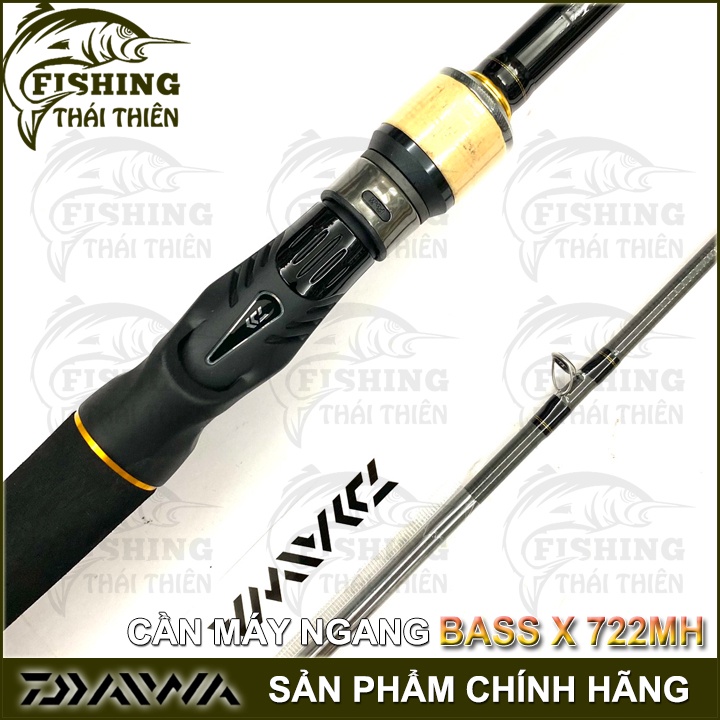 Cần Câu Cá Daiwa Bass X 722MHB Cần Lure Máy Ngang 2m18 Khoen Pat Fuji Sản Phẩm Chính Hãng Made In Việt Nam