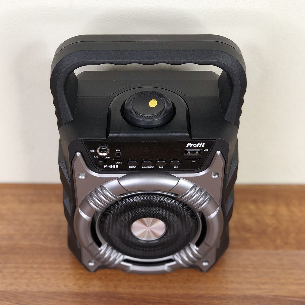 Loa karaoke bluetooth P-668 tặng kèm 1 micro có dây
