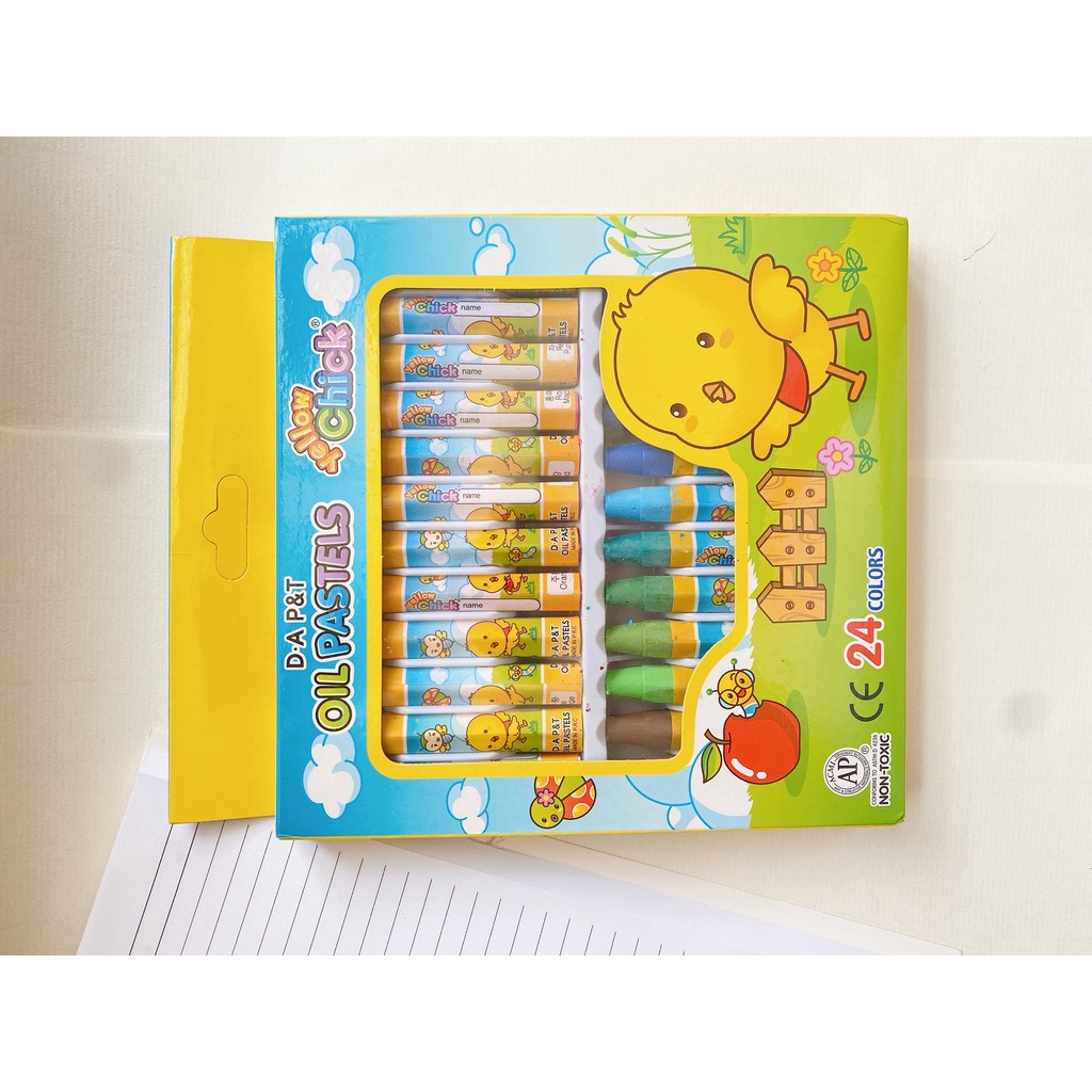 Sáp Dầu Oil Pastels Yellow Chick 24/36/48 Màu D.A P&T OIL