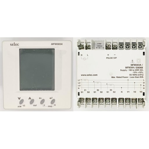 MFM383A / MFM383A-C 96x96 Đồng hồ đo đa chức năng Selec hiển thị LCD 3 số có đèn nền