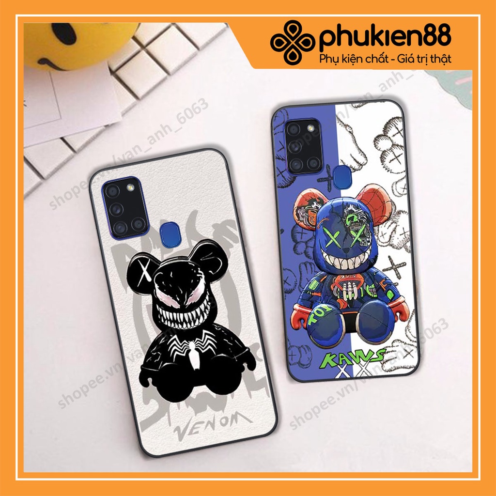 Ốp lưng Samsung A21s hình kaws, bear brick, venom thời trang siêu ngầu