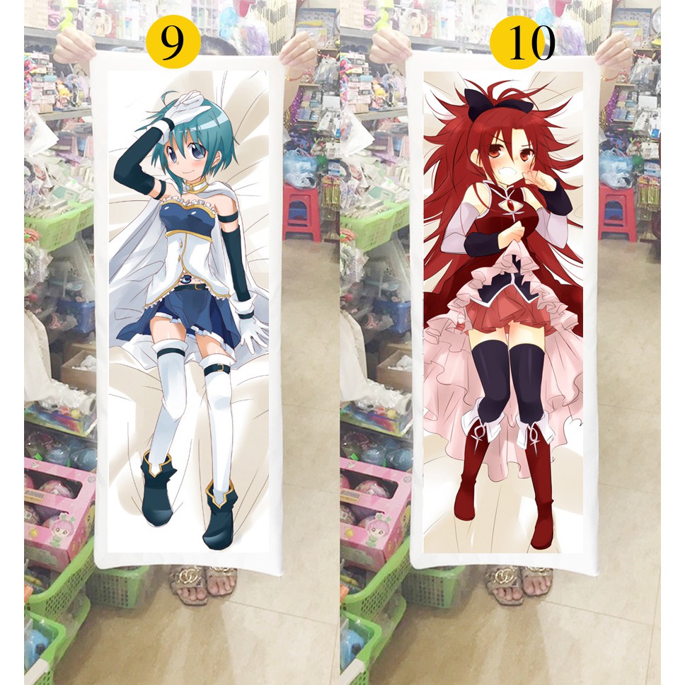 Gối ôm dài Puella Magi Madoka Magica1m x 40cm (Tặng 1 poster hoặc 1 huy hiệu)