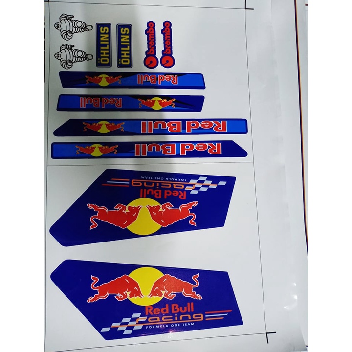 Tem rời dream redbull xanh dương
