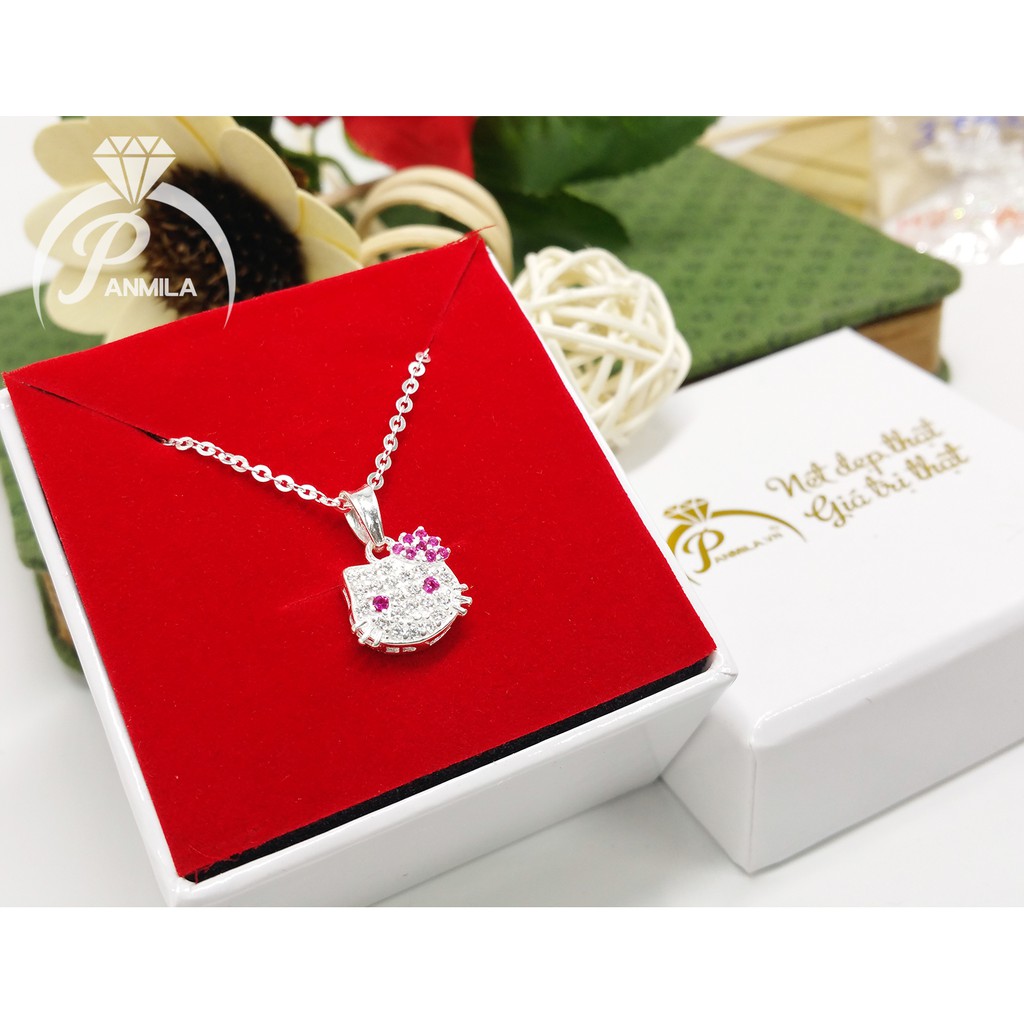 Dây chuyền bạc cho bé - mặt Mèo Kitty - thương hiệu trang sức bạc PANMILA