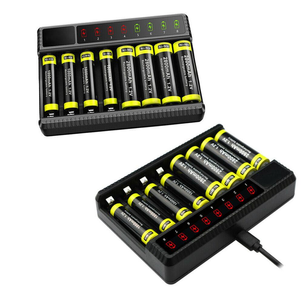 AUGUSTINE Bộ Sạc Pin Thông Minh Cho Pin AA / AAA