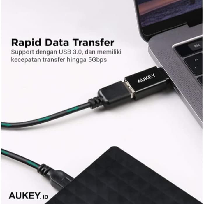 Aukey Cb-a1 Usb 3.0 To Usb-c Otg Adapter Usb Type C Usbc Cba1