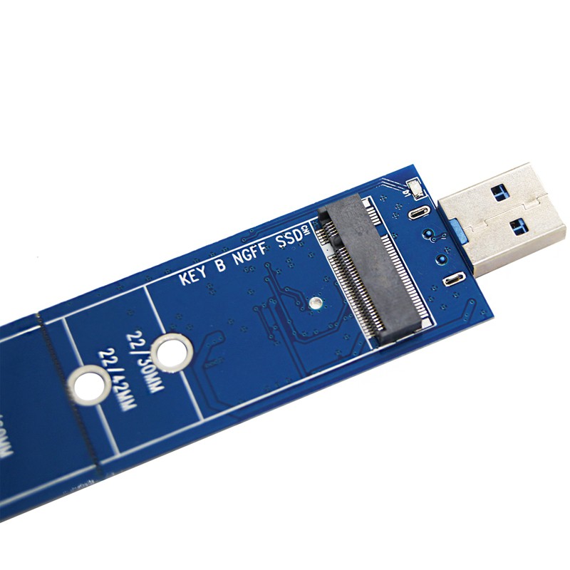 Bộ chuyển đổi M.2 SSD NGFF sang USB B USB 3.0 khóa M.2 chuẩn kết nối SATA cho 2230 2242 2260 2280