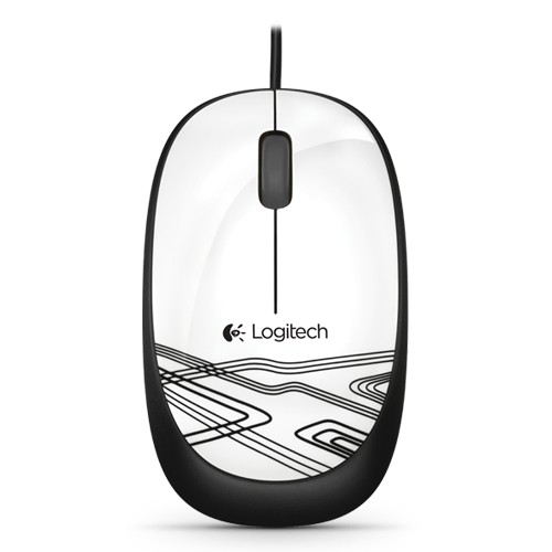 Chuột LOGITECH M105 hoa văn chính hãng, chuẩn thiết kế thuận cả 2 tay - THComputer Q11