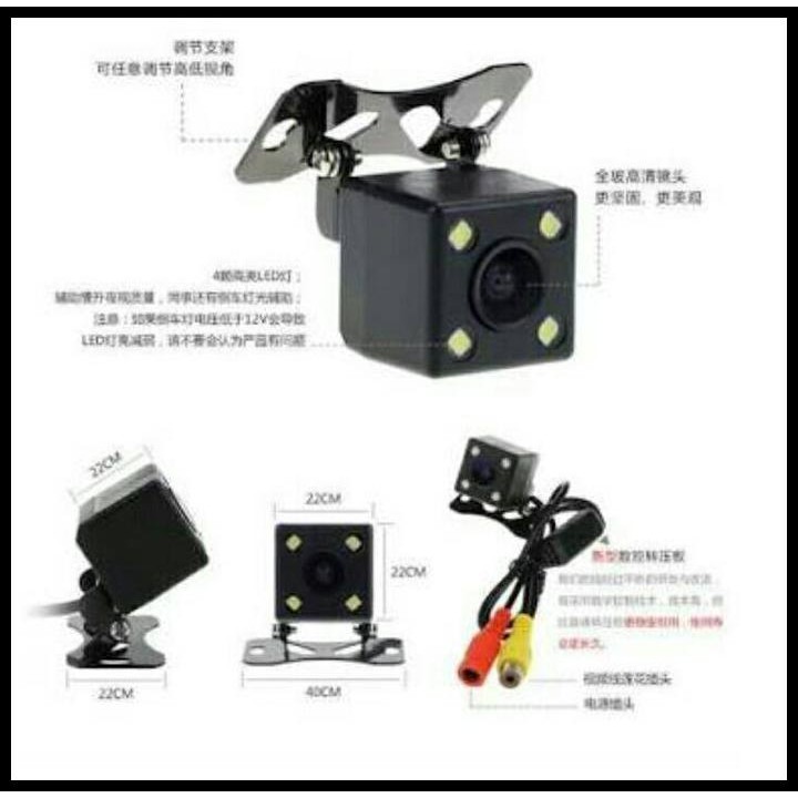 Camera Lùi Xe Có Đèn Led Ccd Int-109