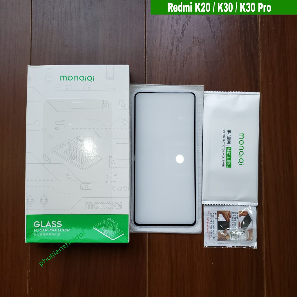 Cường lực Monqiqi Redmi K30 Pro / K40 / K40 Pro / K30 / K20 / K20 Pro / K40 Gaming Full màn chơi game mượt hạn chế vân