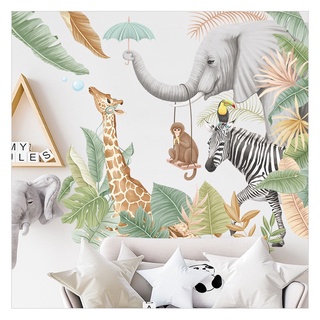 Decal dán tường [Bộ sưu tập các mẫu hoa lá,động vật] BS299
