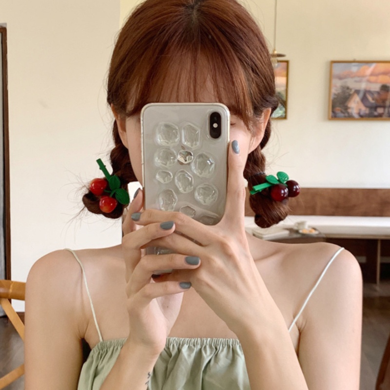 Kẹp Tóc Nữ Hình Trái Cherry Thời Trang
