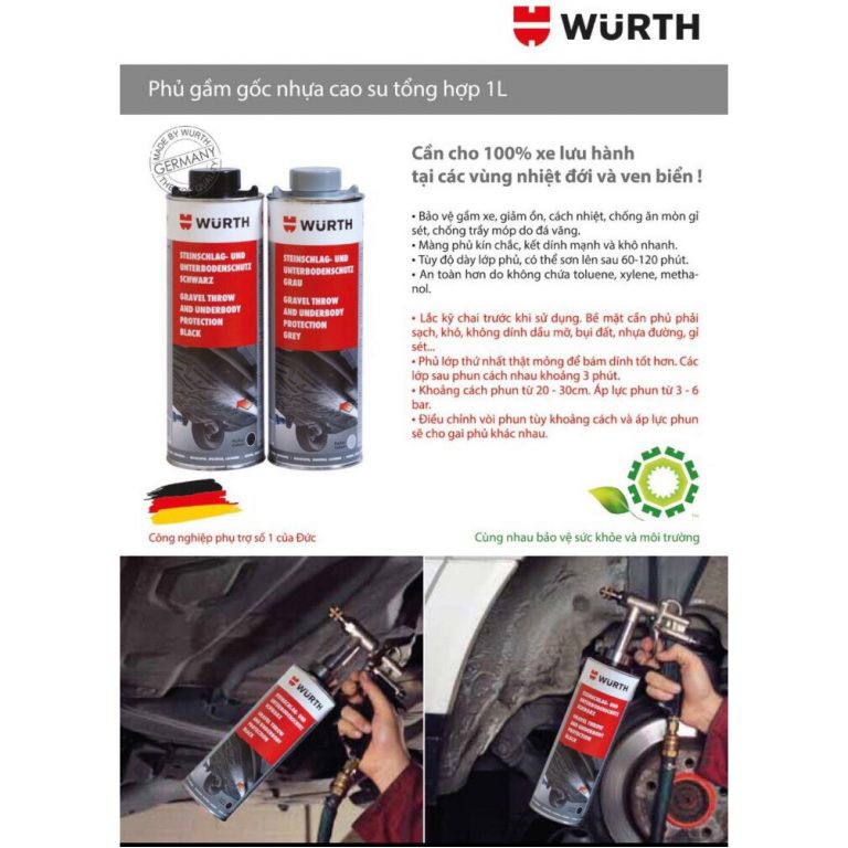 DỤNG CỤ PHUN PHỦ GẦM WURTH UNDERBODY PROTECTION 08911060