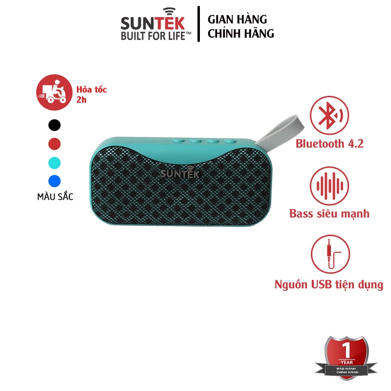 Loa Bluetooth SUNTEK BS-115 Xanh lá
