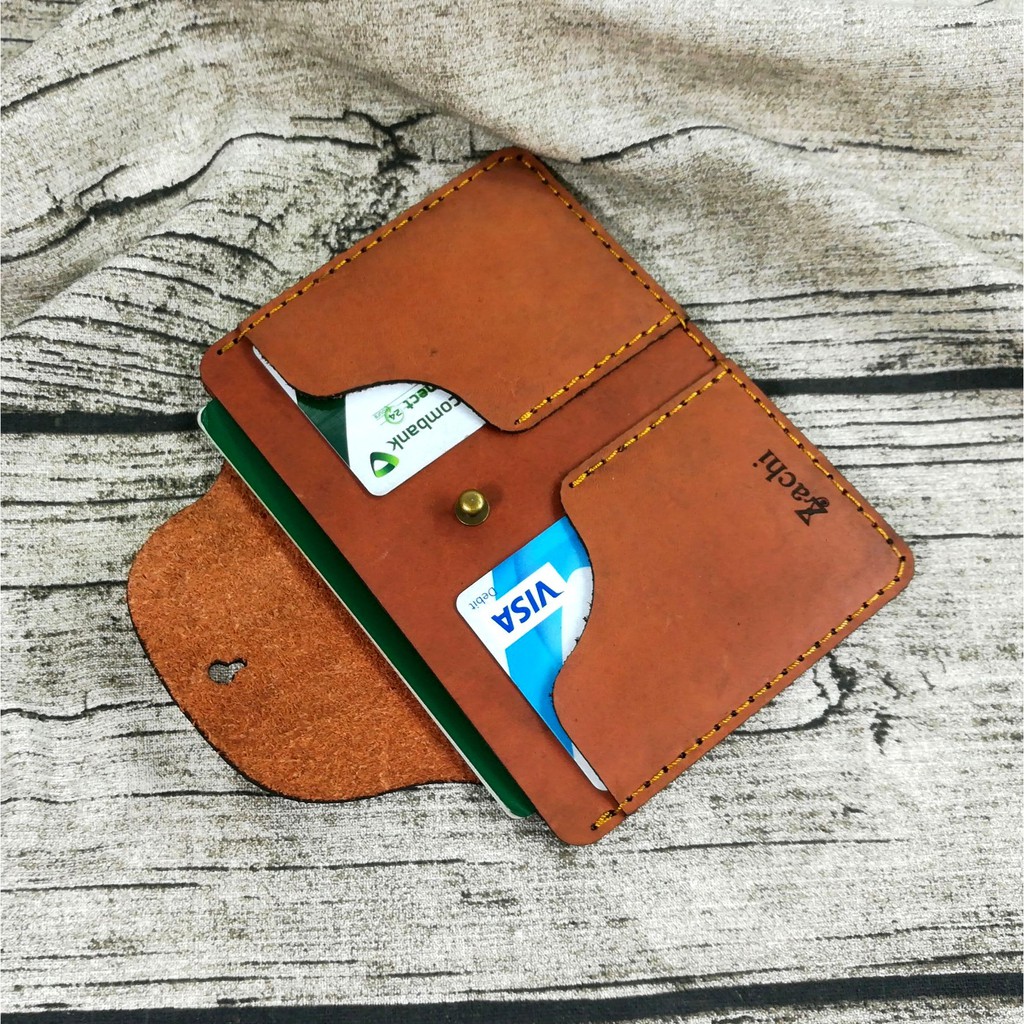 Ví đựng passport, ví đựng hộ chiếu da bò handmade Zachi PP1023