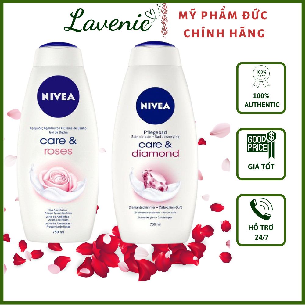 Sữa tắm Nivea hương nước hoa, Hàng Đức - Shop Lavenic